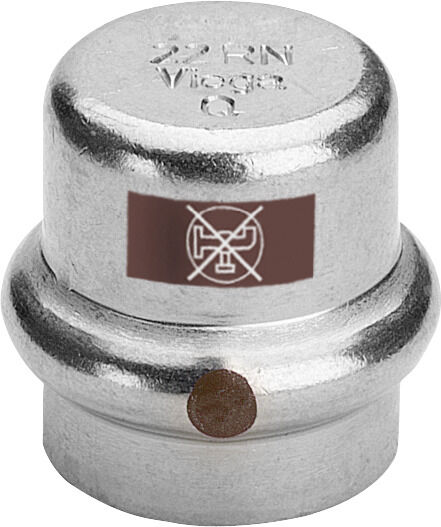 Viega Temponox Kappe 811969 18 mm, acier inoxydable, SC-Contur