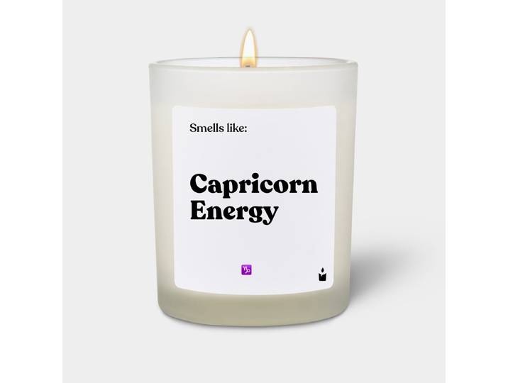 Duftkerze Weiss Flowery Smells like: Capricorn Energy