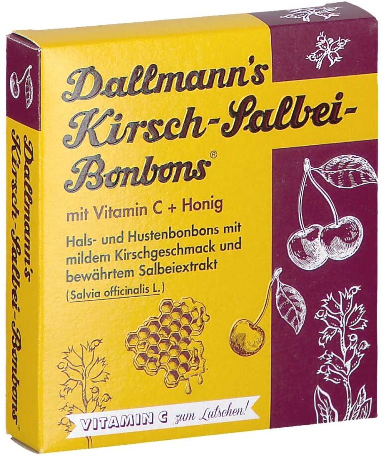 Dallmanns Kirsch Salbei Bonbons M.vitamin C+honig