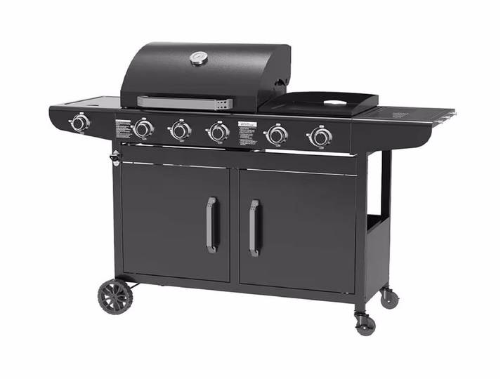 Mr. Grill Multifunktions-Gasgrill – schwarz
