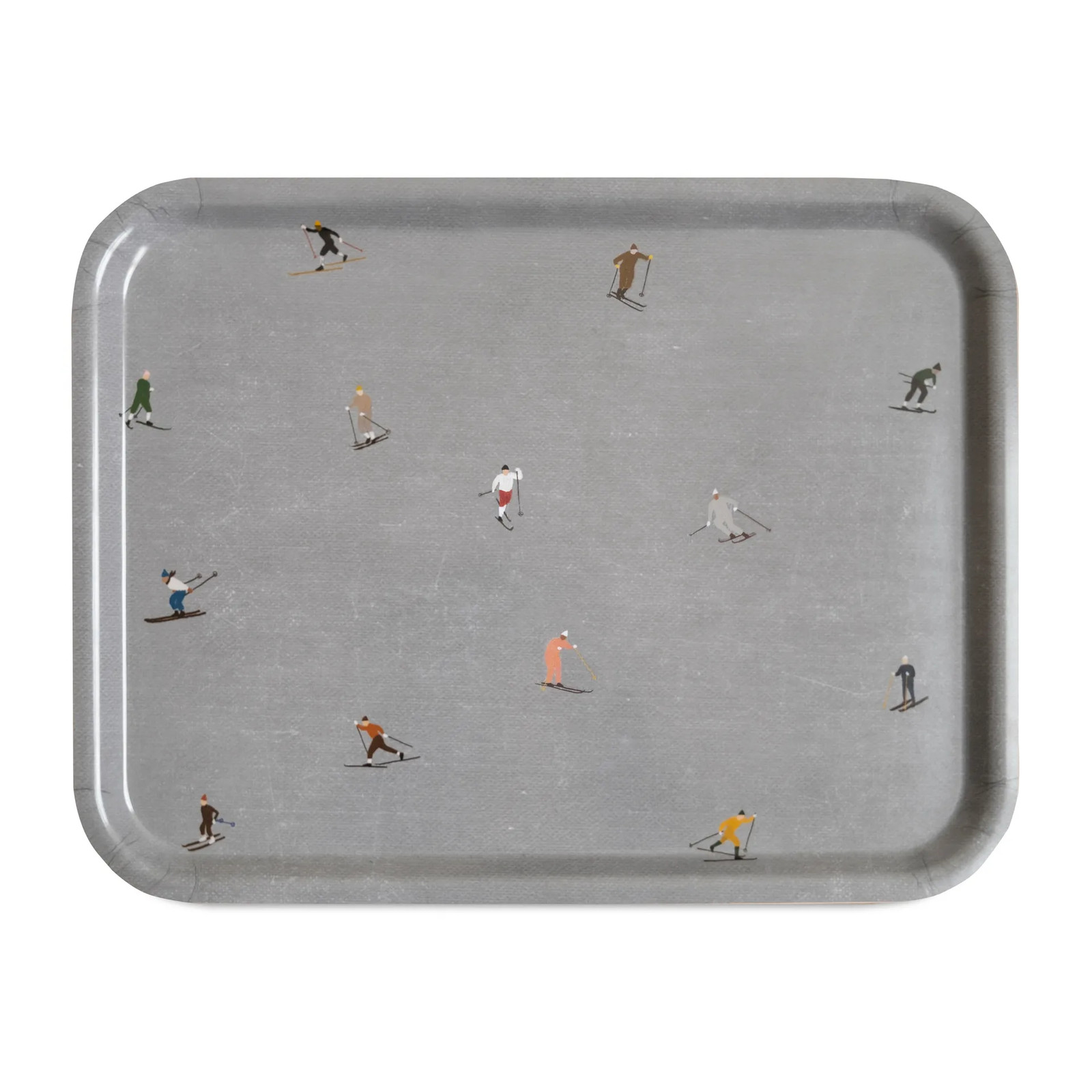 Fine Little Day Dienblad Skiers Grijs 33 x 43 cm