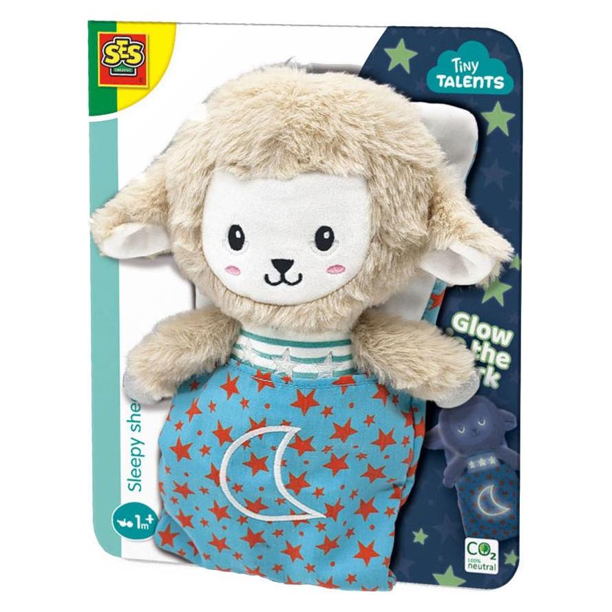Ses Tiny Talents Schläfriges Schaf - Night Buddy Glow in the Dar (8 cm) (13155)