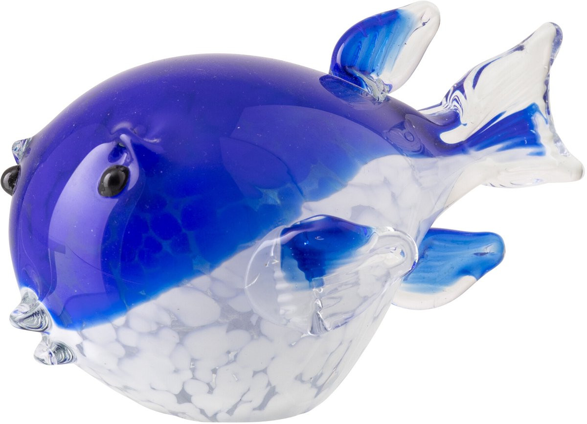 J-Line Glasen Papier Vis Blauw