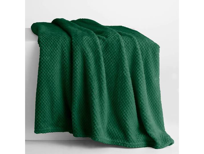 Plaid Enry 150 x 200cm Vert/Vert foncé Microfibre