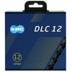 KMC Fahrrad Kette DLC12 12-fach schwarz 126 Glieder, 1/2 x 11/128""