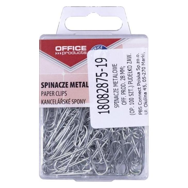 Optima Silberne Metallklammern 28mm 100 Stk (54620928)