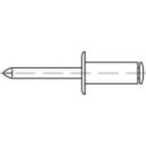 TOOLCRAFT 159858 Offene Blindniete (Ø x L) 3mm x 5mm Stahl Stahl 500St.