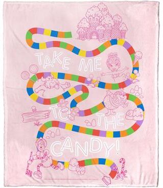 Northwest Hasbro Candyland Take Me To The Candy Silk Touch Throw Blanket