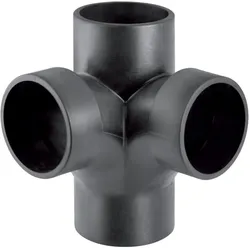 Geberit, Rohrverbindungstechnik, Silent-db20 Bogeneckabzweig mit Innenradius 88,5Grad DN100