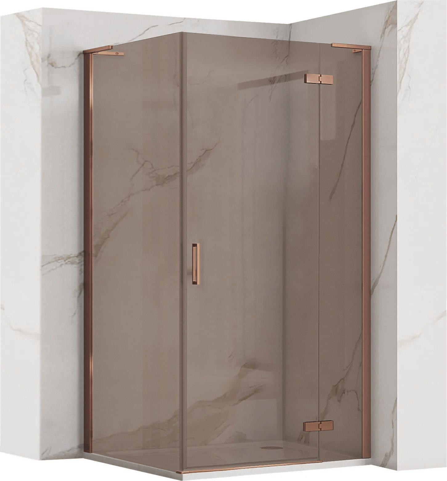Rea Douchecabine Hugo 90x80 Copper Brush