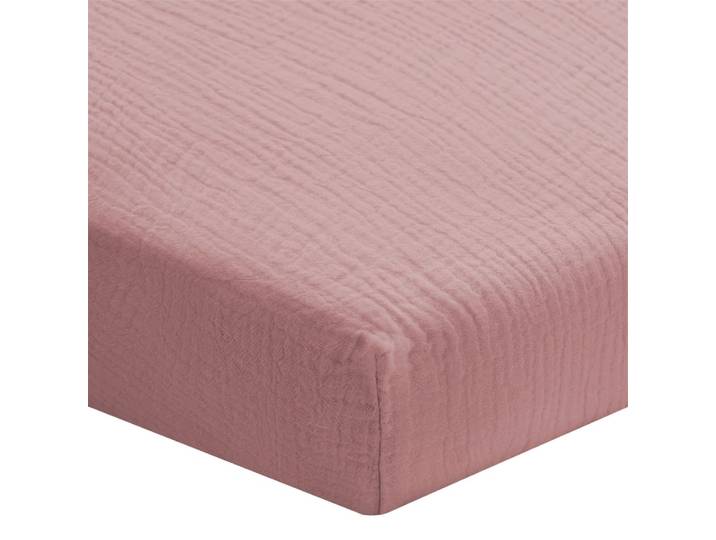 Draps Housse 140x190cm - Peach Blush - Gaze de Coton