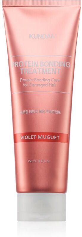 KUNDAL Protein Bonding Care Treatment komplexe Pflege für trockenes und beschädigtes Haar mit Duft Violet Muguet 250 ml