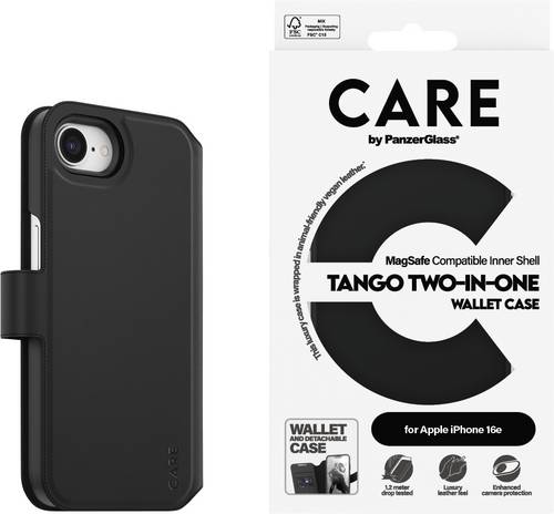 PanzerGlass Tango 2-in-1 Wallet Case Booklet Apple iPhone 16e CRRFTWLG29845