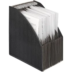 VELOFLEX Stehsammler Polypropylen schwarz , DIN A4