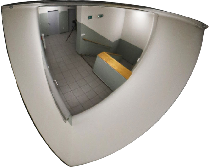 B2B Partner Zwei-Wege-Spiegel, 1/8 Kugel, Duchmesser von 660 mm