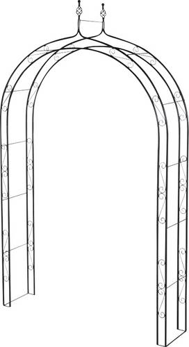Siena Garden 732698 Rosenbogen Oxford, Metall anthrazit Maße: 150x36x250cm