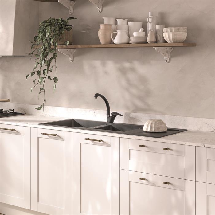 GLEM GAS Lavello 2 Vasche Glu162an-antracite