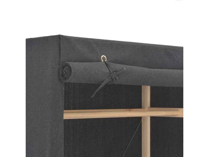 Gris Armoire de chambre Garde-robe MODERNE-DESGIN Gris 79x40x170 cm Tissu N1548