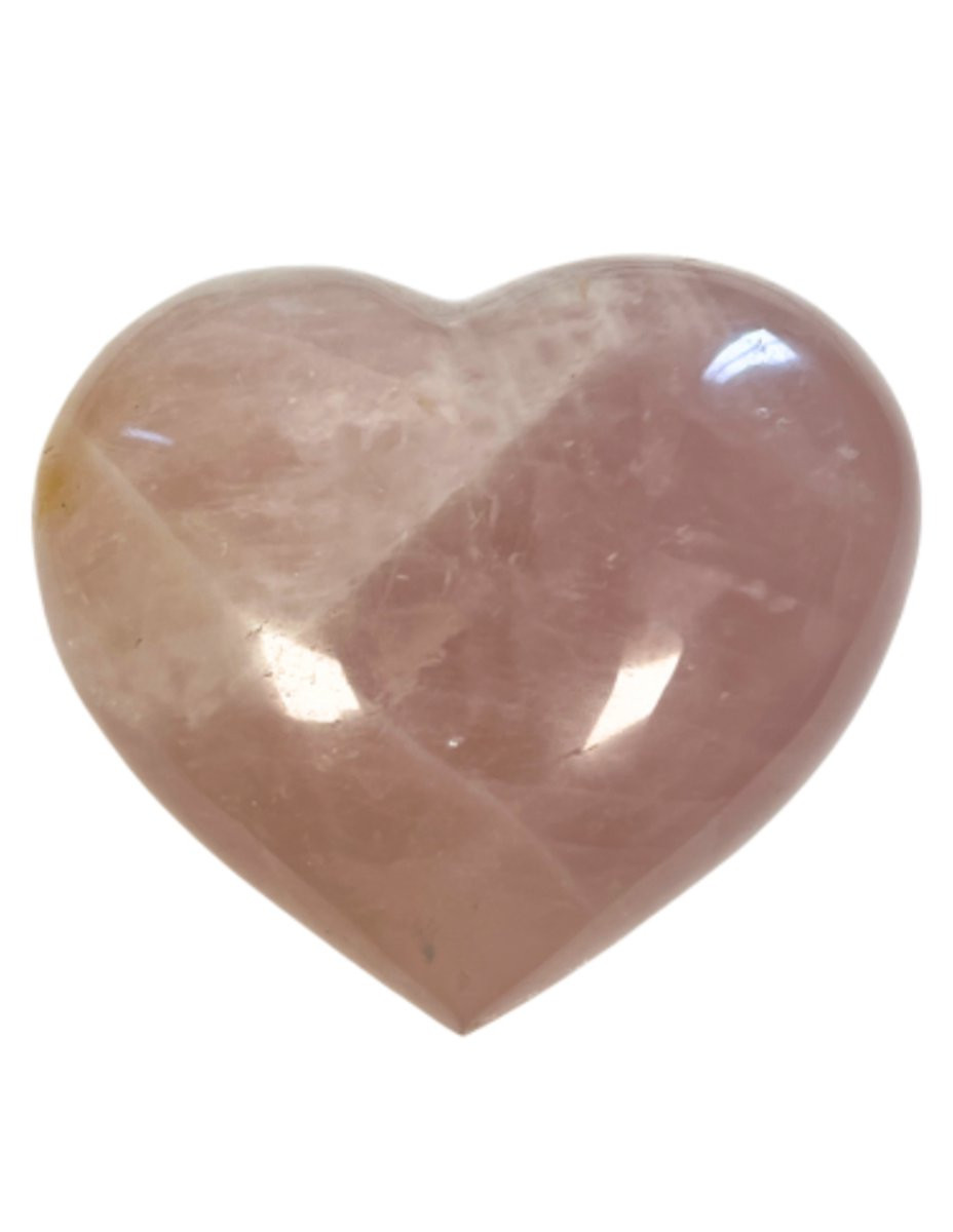 Ruben Robijn Roze kwarts edelsteen hart 600-700 gram
