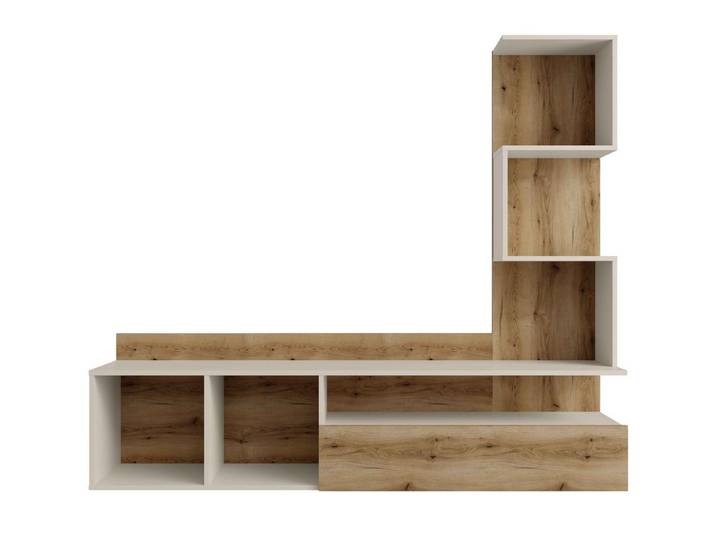 Masseno Lowboard AMIL 180,1 cm TV-Schrank mit 1 Türen Kaschmir