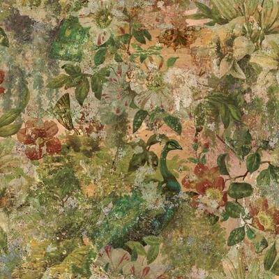 Holden Vintage Floral Peacock Non-pasted Wallpaper – 396in x 20.8in