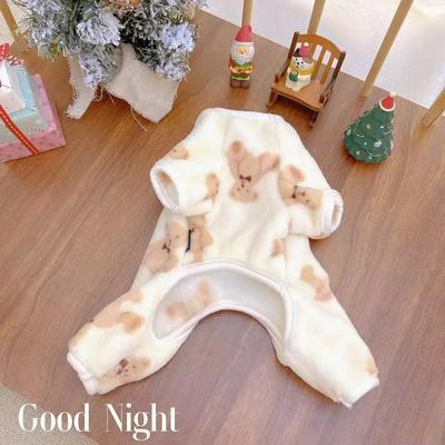 Happy Pet Pantry Warm Velvet Pet Plush Jumpsuit   Autumn Winter Dog Clothes M 2