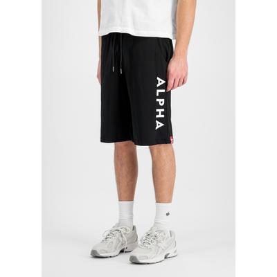 Shorts ALPHA INDUSTRIES "Jersey Shorts", Herren, Gr. XL, Normalgrößen, schwarz, Obermaterial: 100% Baumwolle, Hosen Shorts