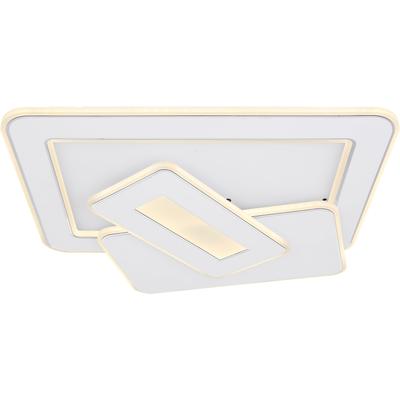 GLOBO LIGHTING Deckenleuchte "KIQUE", weiß, H: 6,8cm, 1 Stk., Leuchten, Deckenlampe Wohnzimmer-Leuchte Schlafzimmer-Leuchte Flur Küche, Deckenleuchte