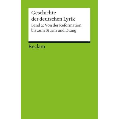 Geschichte der deutschen Lyrik, Taschenbuch von Hans-Georg Kemper, Reclam, Philipp, 978-3-15-018889-7