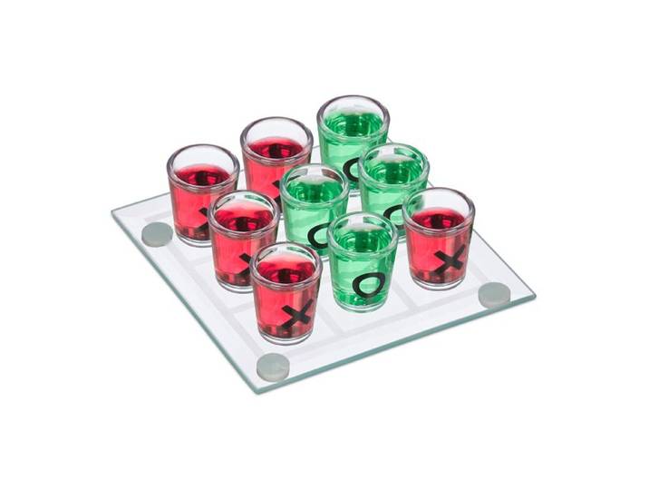 Relaxdays Tic Tac Toe Trinkspiel