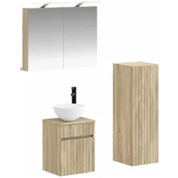 vidaXL, Spiegelschrank, Badezimmermöbel