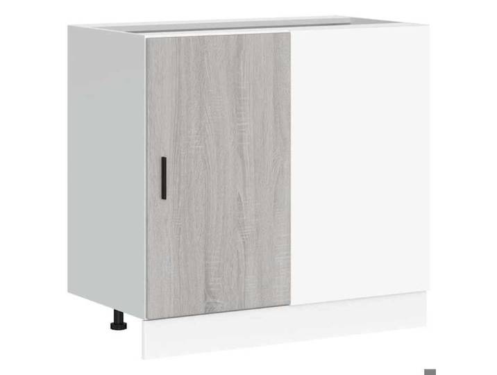 Meuble sous évier Lyon - - caisson sous évier - bois d'ingénierie - sonoma gris - 86 x 46 x 81 5 cm - avec porte{cpv31m}