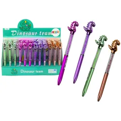 Stift mit Dinosaurier-Diamanten, blaue Mine, 0,7 mm Mischung