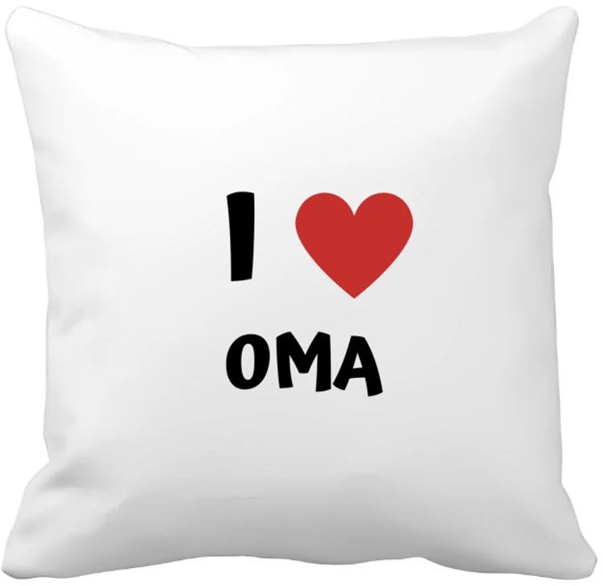 Akyol i love oma kussenhoes - Oma - 40 x 40 cm