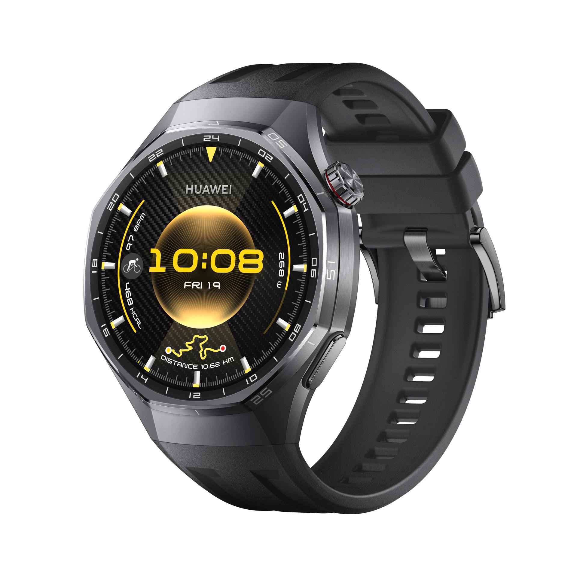 Huawei WATCH GT6 pro 46mm (Atum-B29F), Black Fluoroelastomer S 40-61-7569