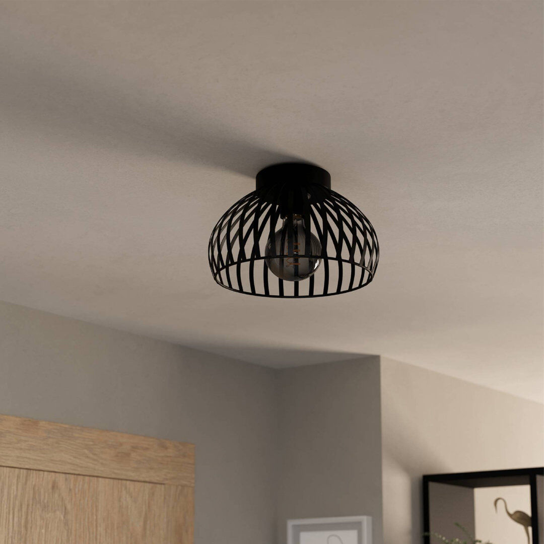 Borough Wharf Alyworth Flush Mount Black 18" H x 28" W x 28" D