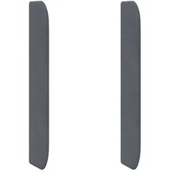 vidaXL Kopfteil Ohr Grau 80 x 16 x 4 cm Samt