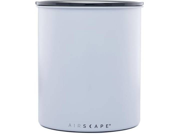 Airscape Kaffee-Aufbewahrungsdose (1,1 kg trockene Bohnen) – großer Behälter in Kilogröße, patentierter luftdichter Deckel drückt Luft heraus, um die Frische von Lebensmitteln zu bewahren (grau)