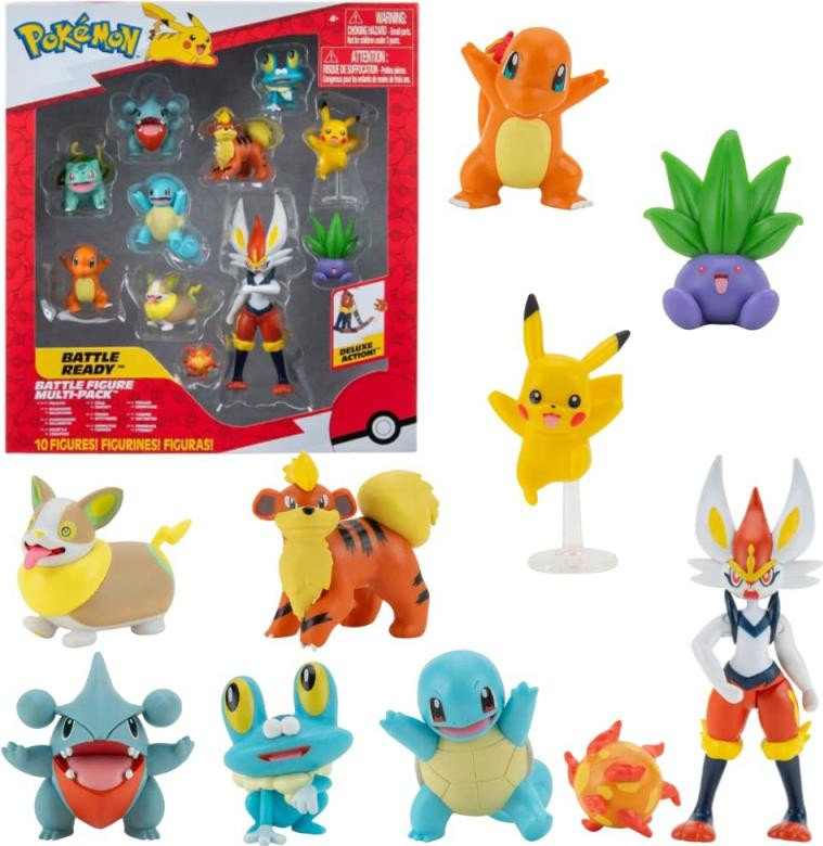 Jazwares Pokémon Figuurset met 10 figuren