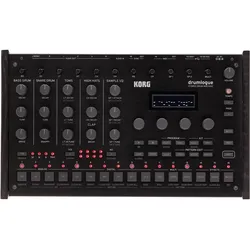 Korg Drummachine hybrid, 4 analog-, 7 digital Parts, Synthesizer, Schwarz, Transparent