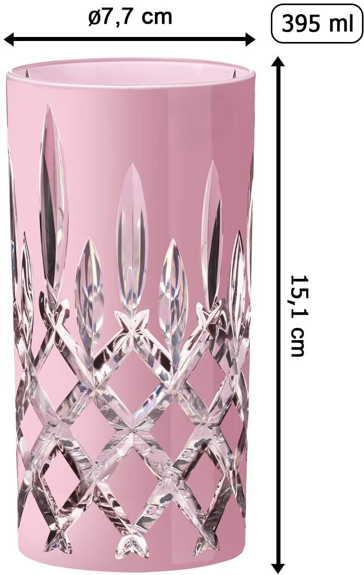 Longdrinkglas "Highball Longdrinkglas Laudon 395 ml", rosa (rosé), Glas, RIEDEL THE WINE GLASS COMPANY, Trinkgefäße, Longdrinkglas