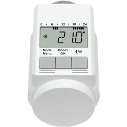 Eqiva 3er-Set Elektronik-Heizkörperthermostat Typ L, Thermostat, Weiss