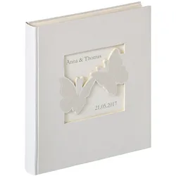 Walther, Fotoalbum, Design Fotoalbum Schmetterlinge weiss 28x31cm (28 x 31 cm)