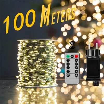 Perfect Picks Market Waterproof Fairy String Lights With Remote For Outdoor & Holiday Decorations Waterproof Fairy String Lights With Remote For Outdoor & Holiday Decorations
