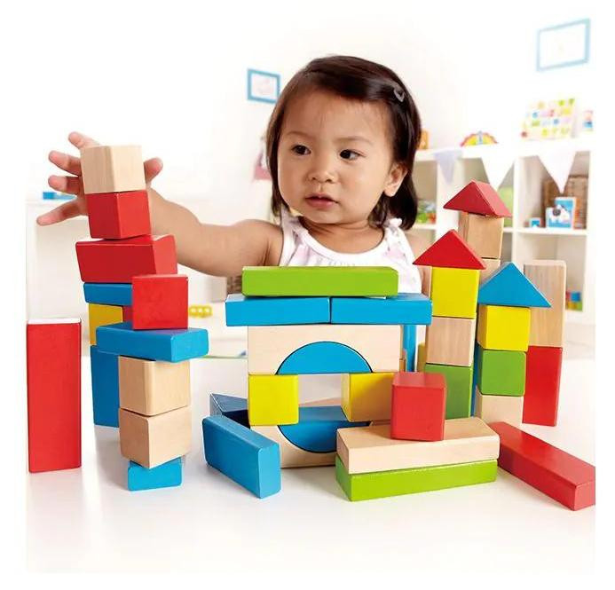 Hape Early Explorer kleurrijke houten bouwblokken E0409