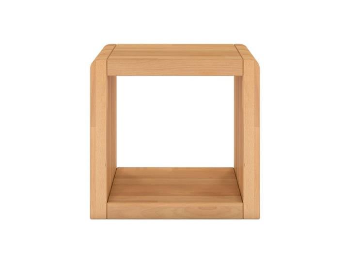 Visby Massivholznachttisch Angeli, Buche - lackiert, Naturfarben, Buchefarben, Metall, 40x38x30 cm, Schlafzimmer, Nachtkästchen