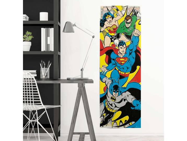 Poster Super-héros Matériau : Papier Motif : Comic Multicolore/Multicolore 53 x 158 x 0cm