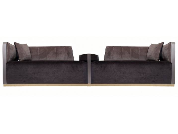 JVmoebel 3-Sitzer Braunes Stoffsofa mit elegantem Design für Wohn- und Arbeitsräume, 2 Teile, Made in Europe