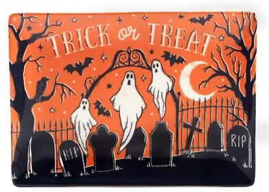 "Certified International Hocus Pocus Rectangular Platter, 14"" X 10"" - 14"" x 10"" x 1"""