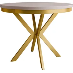 ESSTISCH ausziehbar Edder Gold 90